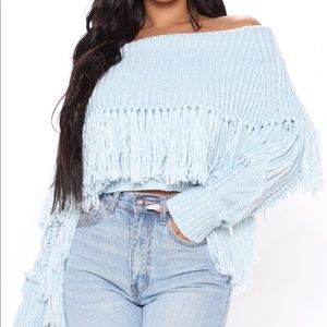 Fashion Nova Fringing Forever Sweater